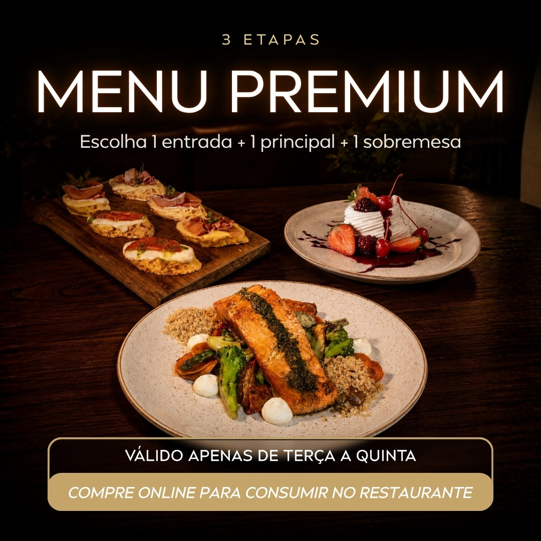 Menu Premium - 3 etapas