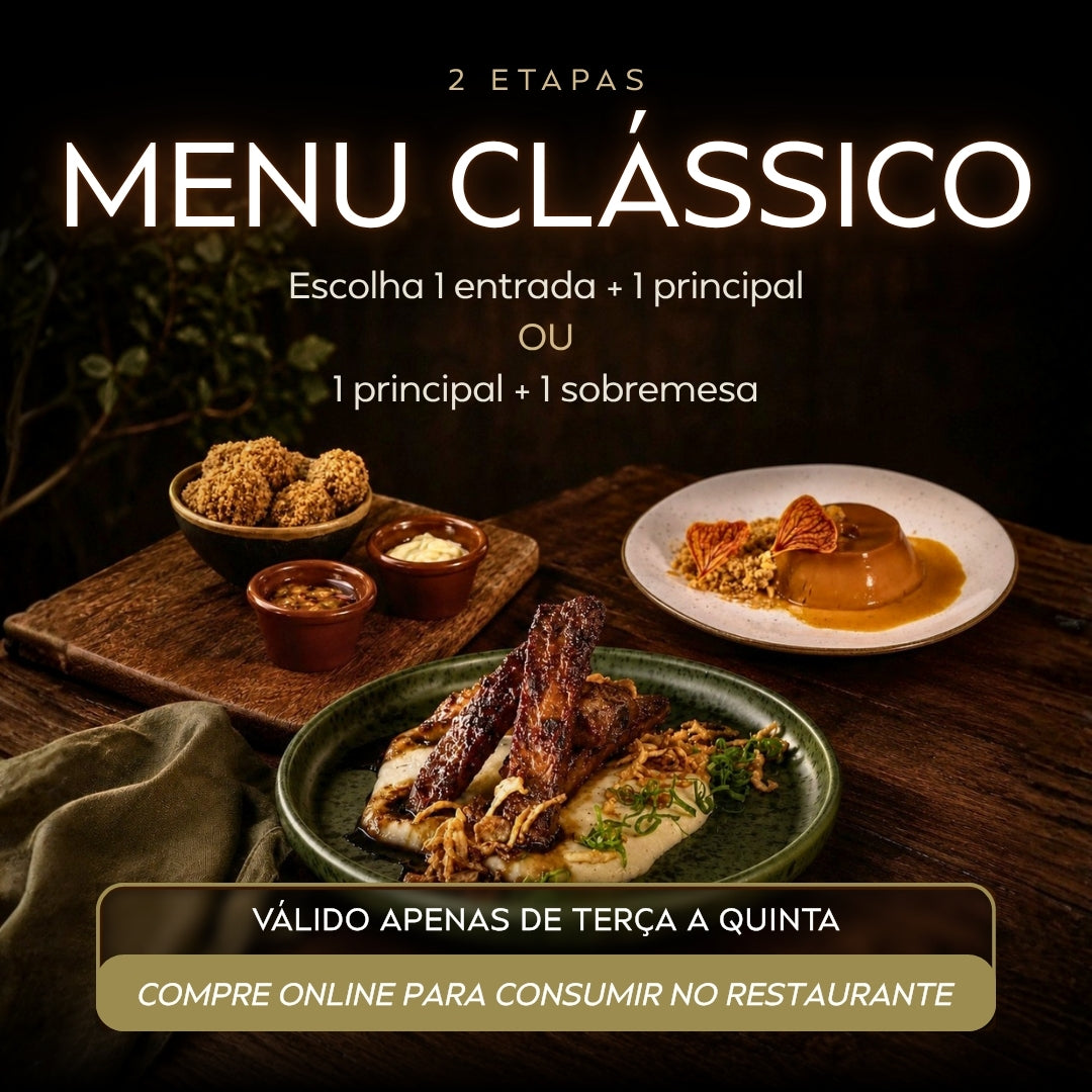 Menu Clássico - 2 etapas